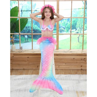 S1D33[ VIDEO]  Quần áo tắm nàng tiên cá cho bé gái, bikini đồ bơi trẻ em