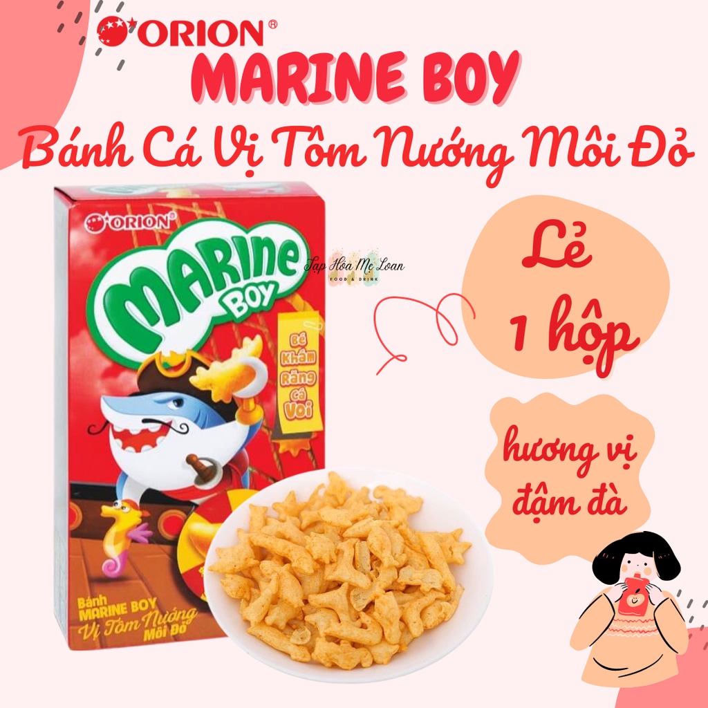 Bánh Cá Vị Tôm Nướng Môi Đỏ Orion Marine Boy