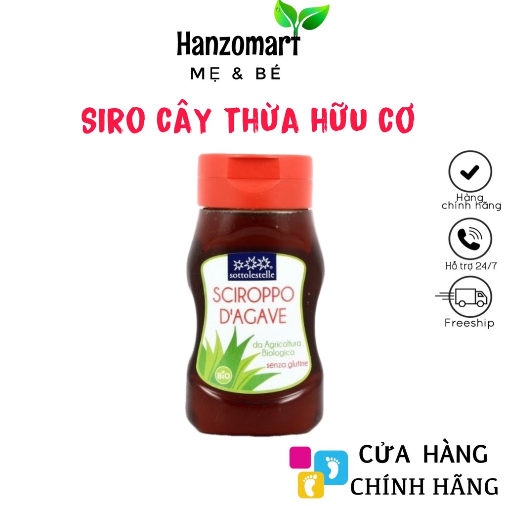 Siro cây thùa hữu cơ Sottolestelle Organic Agave Syrup 380g