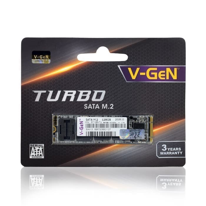 Thẻ Nhớ Ssd M.2 Sata 128gb Turbo 2280 | M2 128gb V-Gen Not 120gb / 120 Gb Vgen