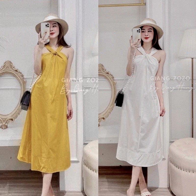 [Mã FAGREEN245 giảm 10% tối đa 30K đơn 99K] Đầm maxi cổ yếm dáng suông hàng đẹp chất mềm⚡️2 màu ảnh thật | BigBuy360 - bigbuy360.vn