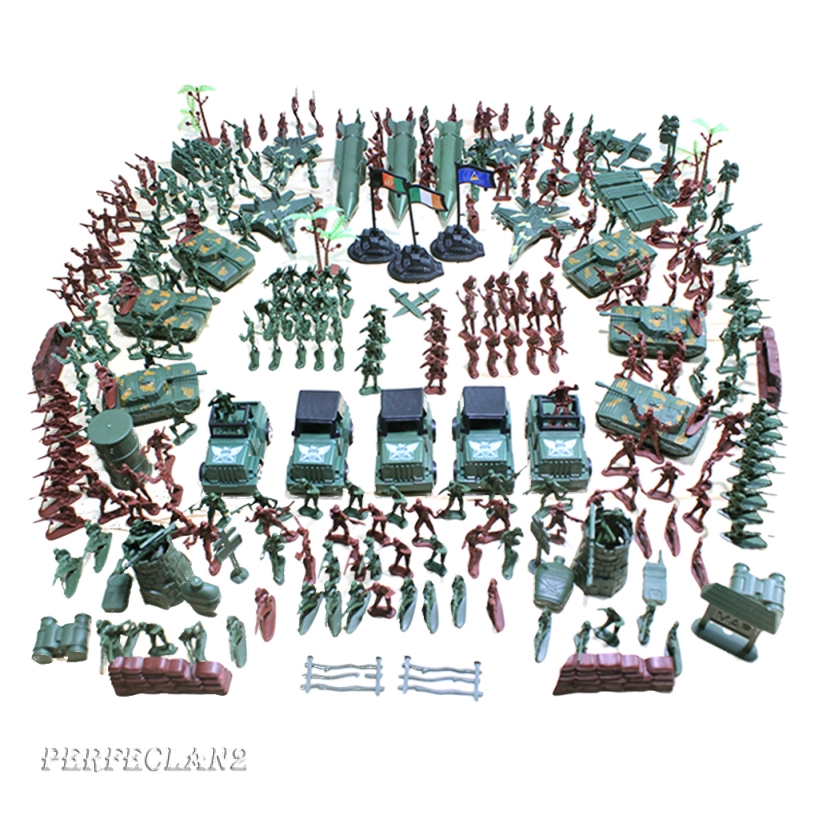 307pcs/Set Model Playset Toy Soldier Army Men 4cm Action Figures