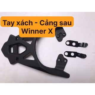 [CÓ VIDEO] 01 Tay xách cảng sau Winner X đen nhân cực dày chắc khỏe và thời trang - Đèn xe Việt