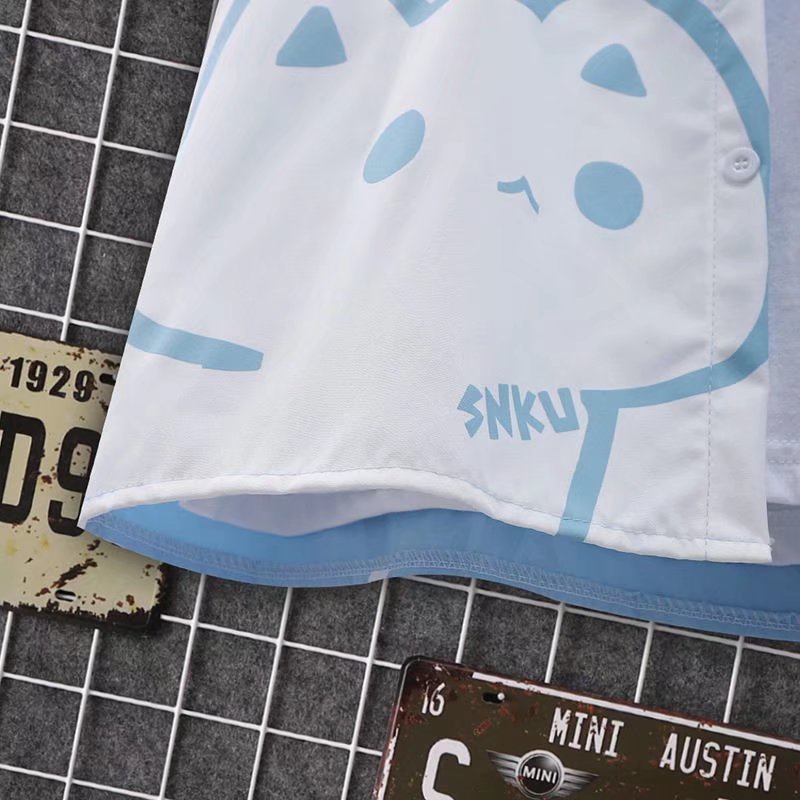 Áo Thun Tay Ngắn Dáng Rộng In Họa Tiết Hoạt Hình Vui Nhộn Phong Cách Hàn Quốc Thời Trang Mùa Hè Cho Nam 2022 | BigBuy360 - bigbuy360.vn