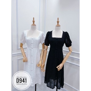 Ảnh thật minstore bigsize đầm cổ vuông d941