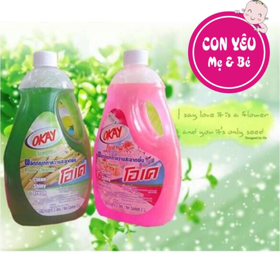Nước lau sàn Okay 2000ml Thái Lan