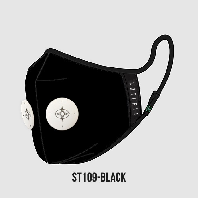 Khẩu trang thời trang cao cấp Soteria Black ST1092, bộ lọc bụi mịn N95, BFE, PFE > 99% đến 0.1 micromet | BigBuy360 - bigbuy360.vn