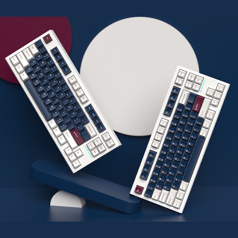 Bàn phím cơ FL-Esports FL750 Marshmallow / Polar Night black / White Olivia