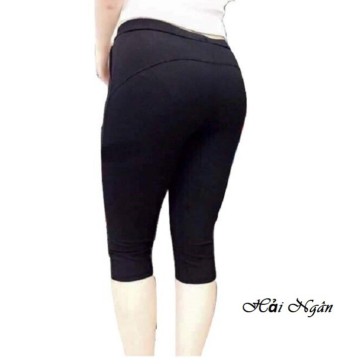 QUẦN LEGGING Lửng NÂNG MÔNG, Vải Thun cotton Rất Dày đẹp, có Bigsize cho người béo, người mập