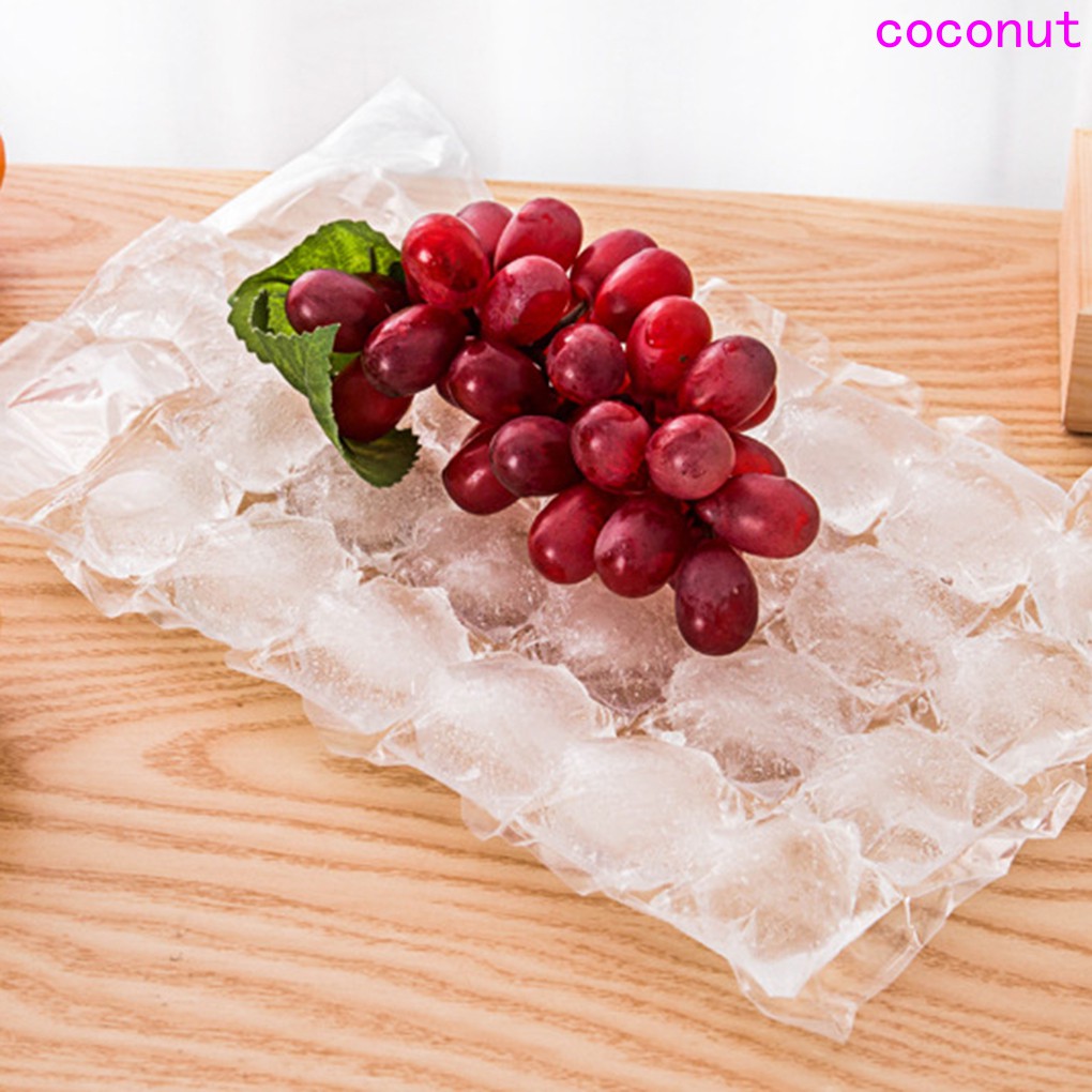 Set 10 túi khuôn làm nước đá viên nước hoa quả sử dụng 1 lần