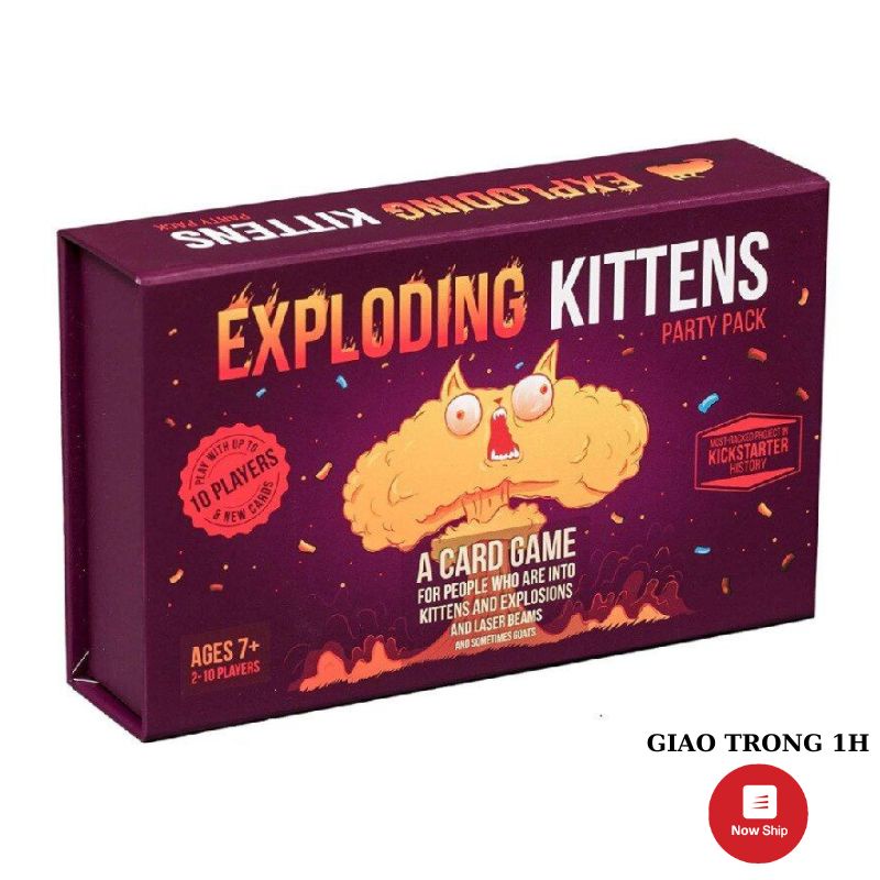 Board game Mèo Nổ cảm tử Exploding Kittens Party Pack Việt Hóa