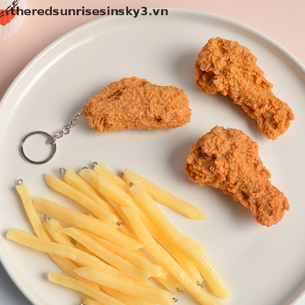 Móc Khóa Hình Đùi Gà Chiên Độc Đáo