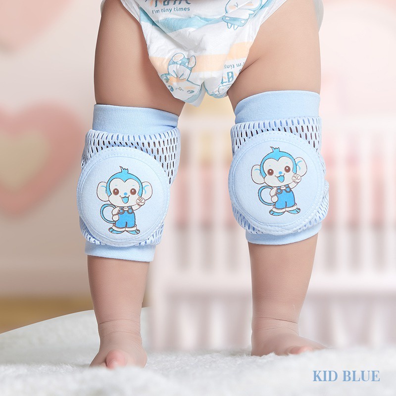 Miếng Đệm Bảo Vệ Đầu Gối Phối Lưới Thoáng Khí Cho Bé Tập Bò
