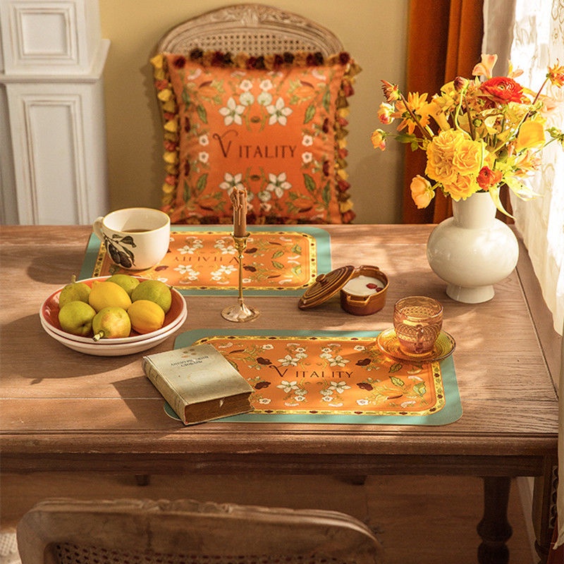 Đệm Da Lót Bàn Ăn Cách Nhiệt Chống Thấm Nước Chống Dầu