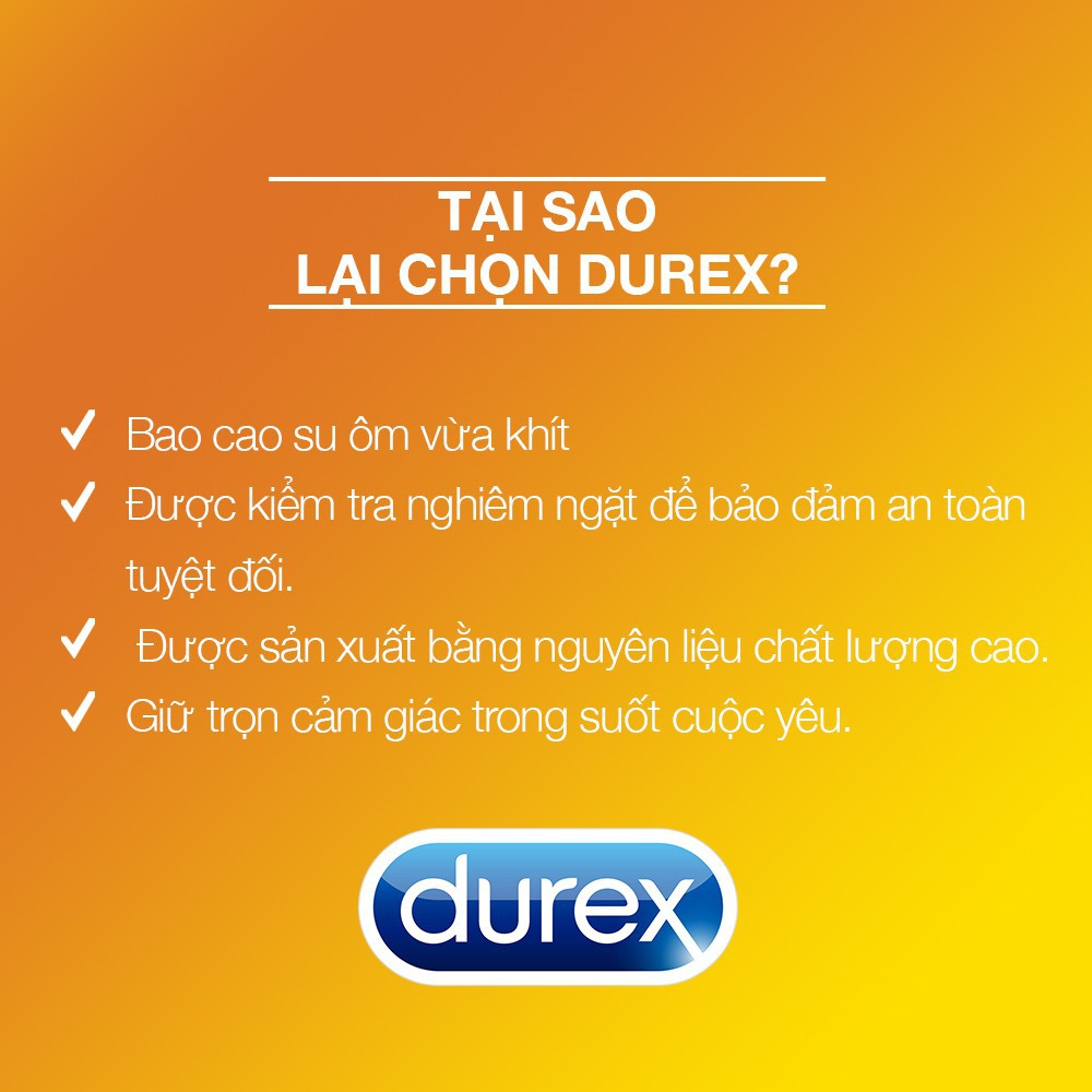 Bao cao su gân gai Durex Pleasuremax hộp 3 cái