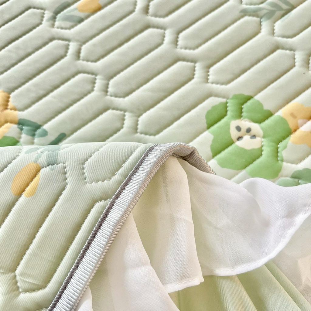 Chiếu Điều Hoà Cao Su Non Bo Chun Latex 6D Phối Voan Bèo Xinh Xắn - TCGMH