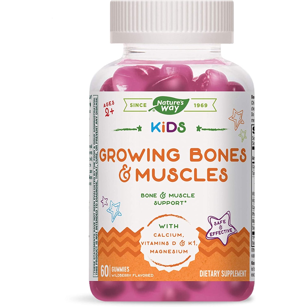KẸO DẺO TRẺ EM Nature’s Way Kids Growing Bones &amp; Muscles