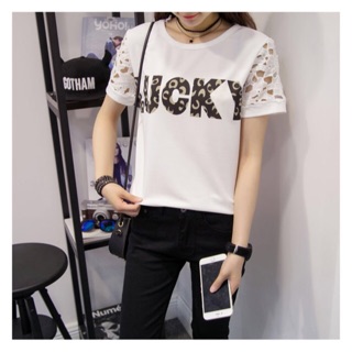 Áo thun big size in chữ Lucky size lớn bao đẹp size lớn 65-70kg
