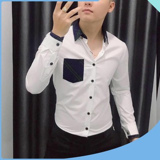Áo sơ mi - Áo sơ mi lụa cao cấp - Chất liệu lụa mềm mịn, mát mẻ, dáng trẻ trung thanh lịch, mặc bao đẹp