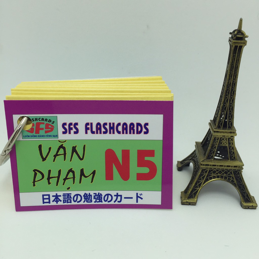 [chính hãng] Bộ Thẻ Học Tiếng Nhật Văn Phạm N5 – 1 xấp, SFS Flashcard