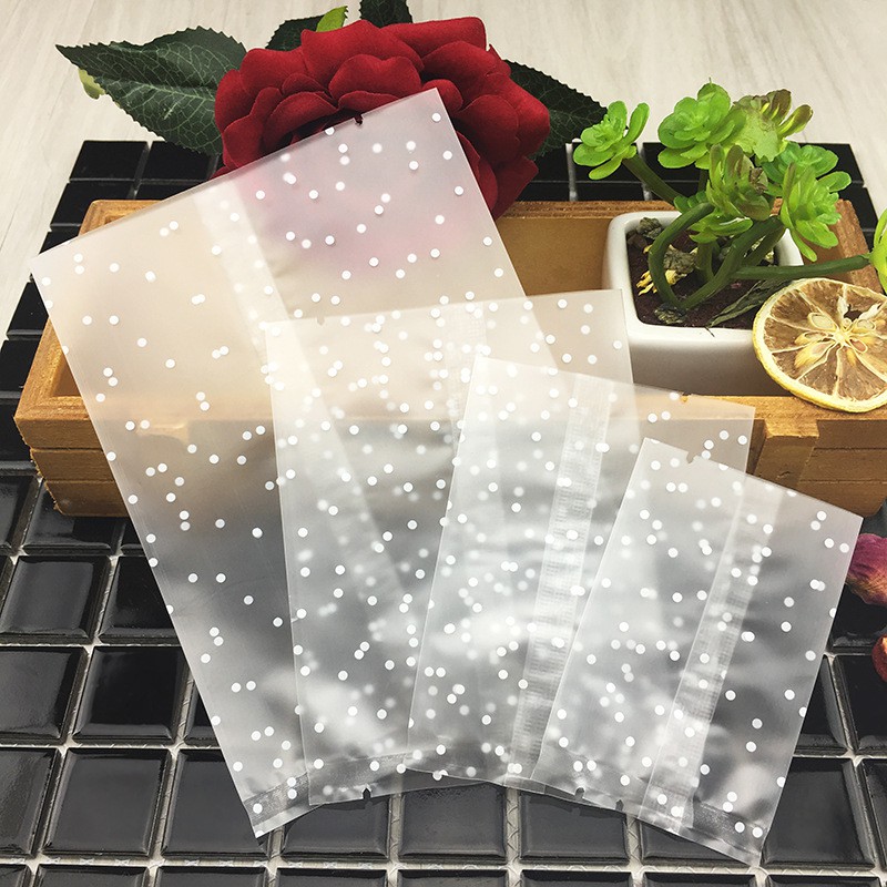 100 Túi nhựa trong suốt đựng bánh kẹo DIY sử dụng tiện lợi