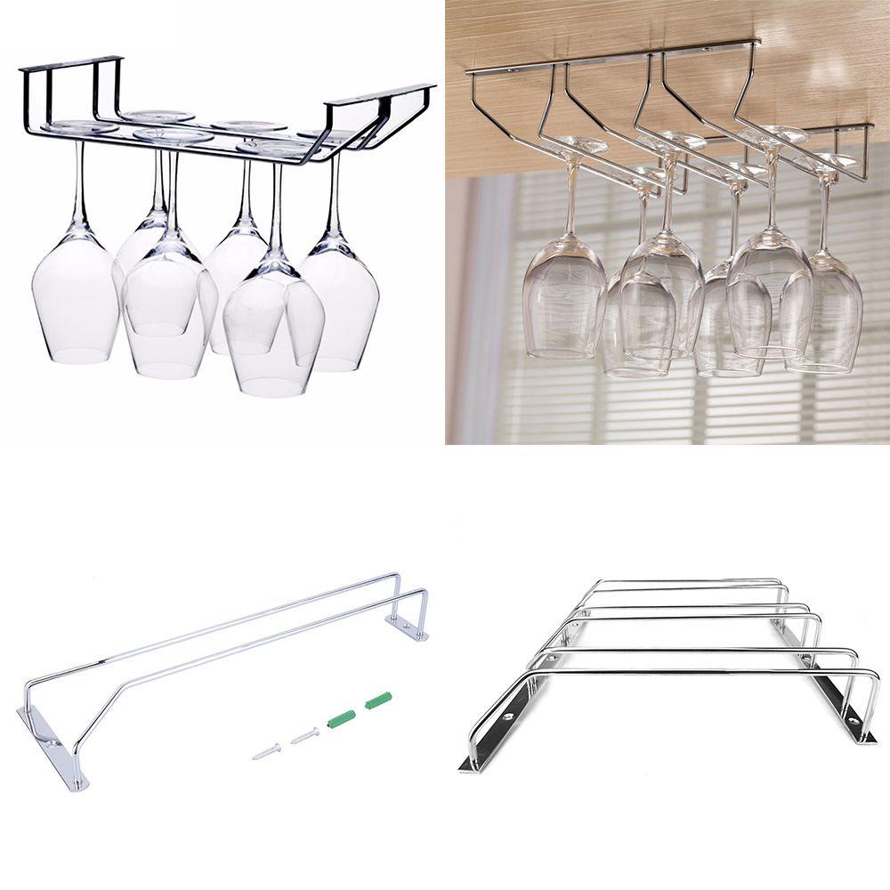 Giá Đỡ Ly Rượu Gắn Dưới Tủ Tiện Dụng