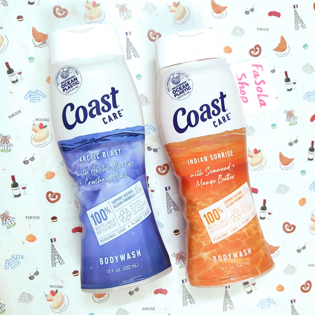 Sữa tắm nữ cao cấp COAST 532ml Mỹ Care Body Wash dưỡng ẩm thơm dịu khủ mùi soap