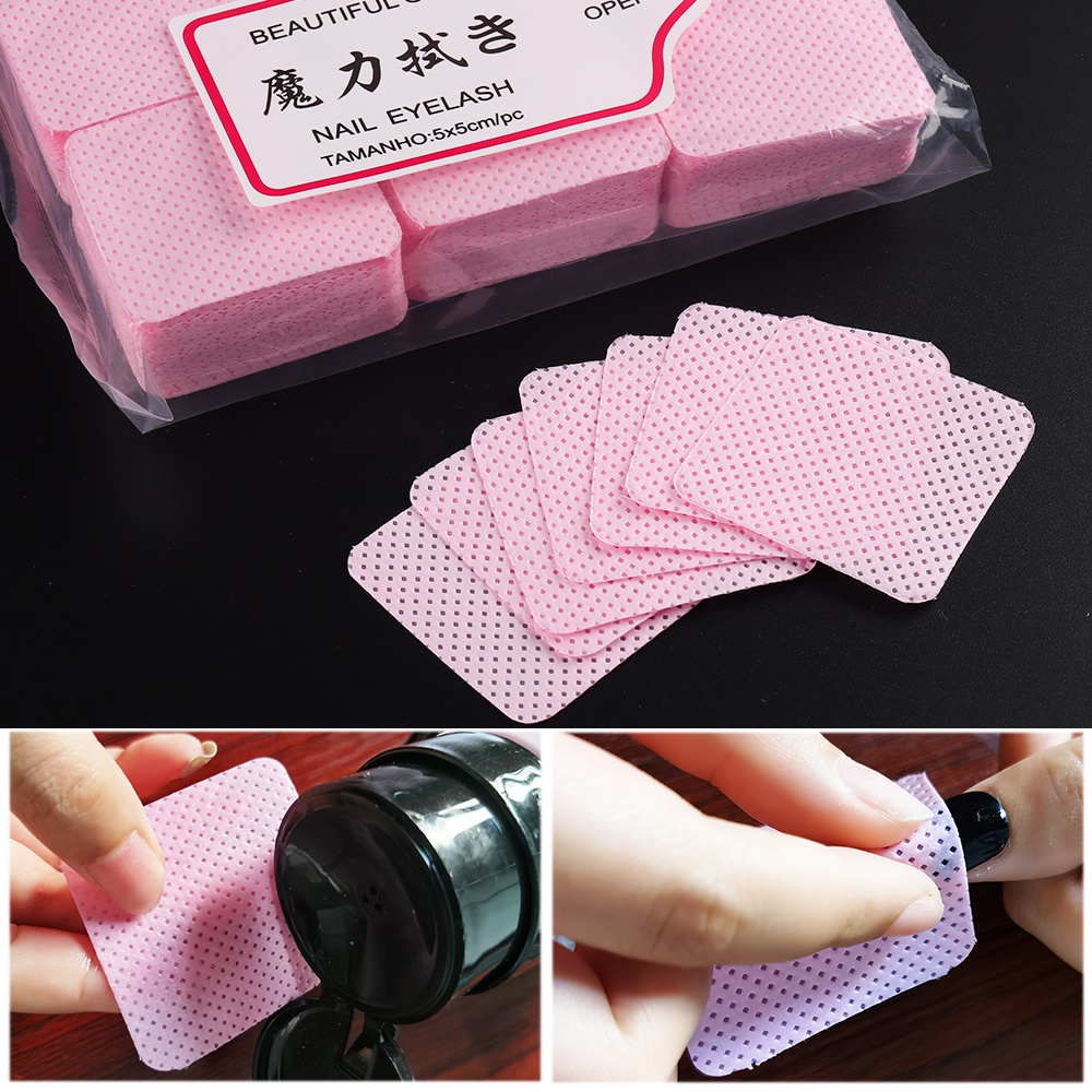 Set 180 / 300 / 540 Miếng Cotton Tẩy Sơn Móng Tay Tiện Lợi