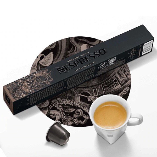 CÀ PHÊ VIÊN NÉN NESPRESSO CAPSULES -ROMA - MỨC ĐỘ ĐẬM : SỐ 8