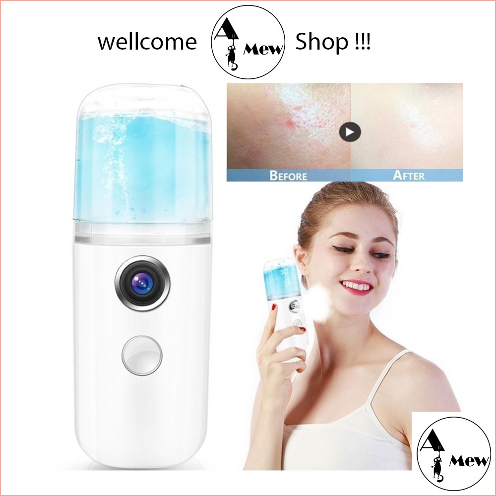 [FS CAO CẤP MỚI]Máy Phun Sương Xông Hơi Mặt Mini Nano Cầm Tay Cao Cấp Hỗ Trợ Dưỡng Da Cấp Nước Tối Đa, An Toàn, Tiện Lợi