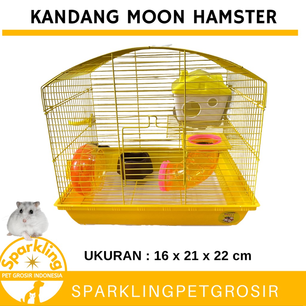 Lồng Nuôi Chuột Hamster Màu Trắng Kiểu Dáng Xinh Xắn