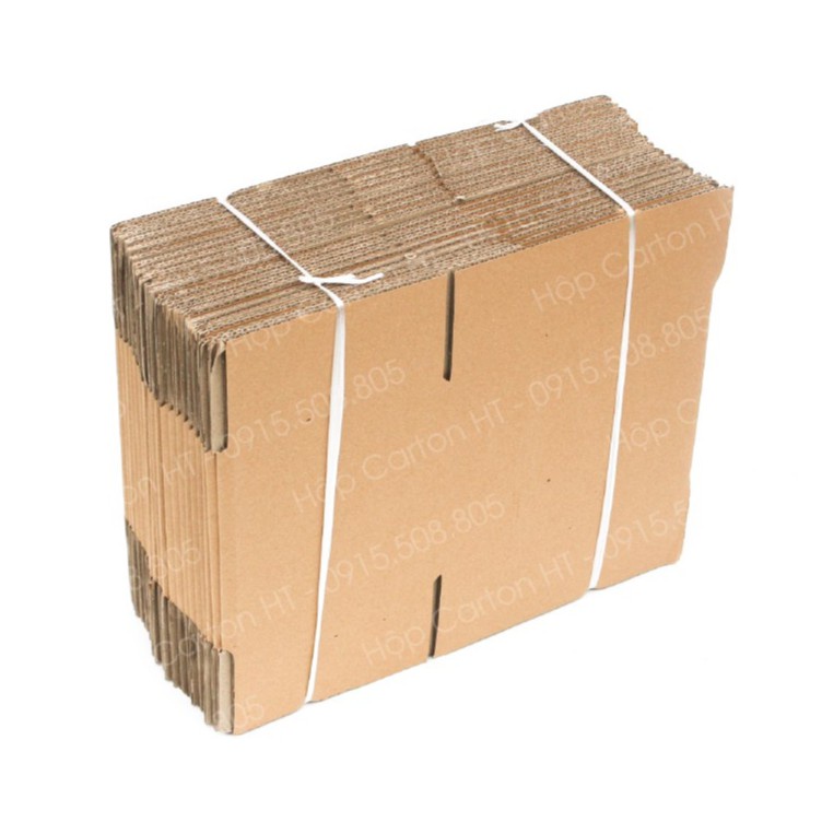 Combo 10 Hộp Carton Đóng Hàng 20x15x15 Thùng Giấy Gói Hàng COD Chất Liệu Bìa  Carton 3 Lớp - Hộp Carton HT