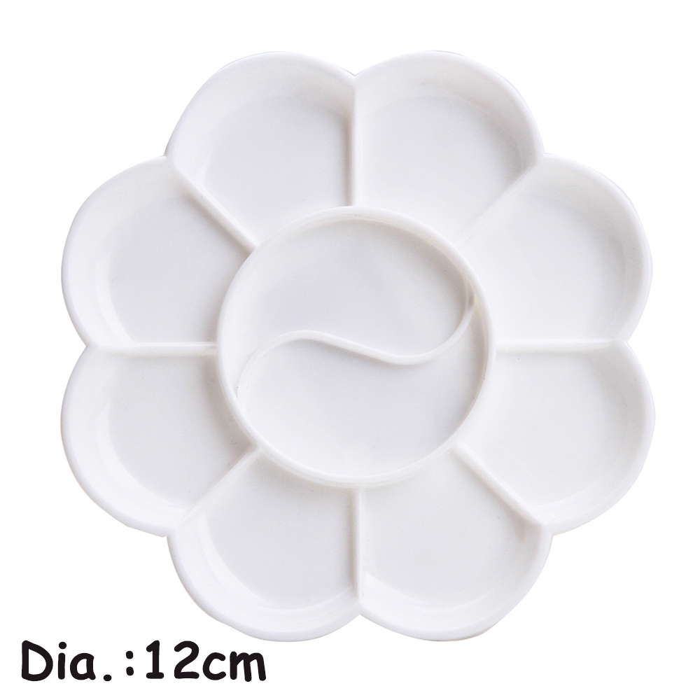 Khay Nhựa Trắng Pha Màu Nước Thiết Kế Hình Hoa Chuyên Dụng