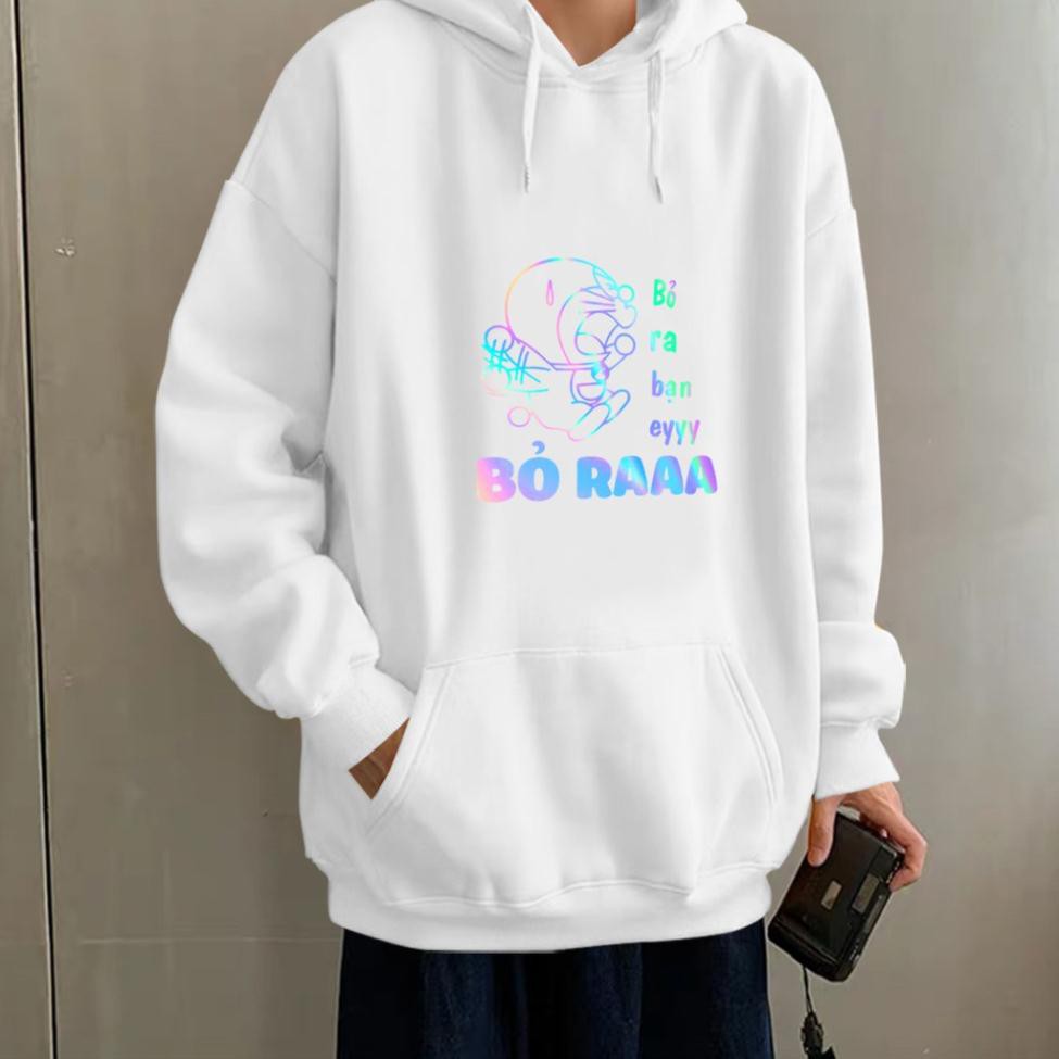 Áo Khoác Nỉ Hoodie Phản Quang Doremon Bỏ Ra Bạn Êiiii PQ06KN  shop_conacquy