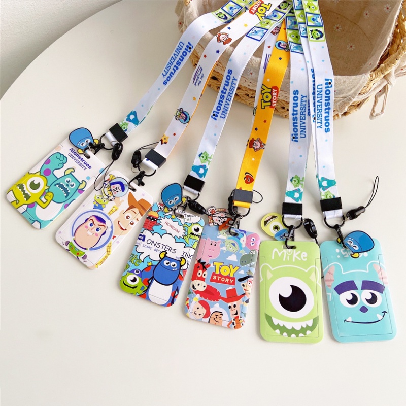 Túi Đựng Thẻ ID Họa Tiết Hoạt Hình Toy Story Kèm Dây Đeo Cổ Tiện Dụng Cho Bé