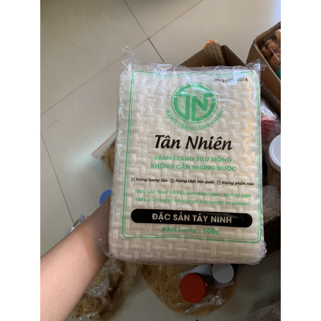 1 sấp Bánh tráng vuông mềm mỏng TÂN NHIÊN cuốn rau thịt cực ngon ( Loại mỏng ngon)