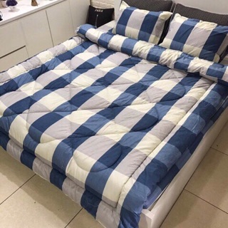 Sét chăn phao ga gối cotton poly bộ 5 món