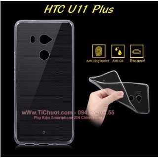 [Loại tốt] Ốp lưng HTC U11 Plus Silicon Dẻo Trong suốt