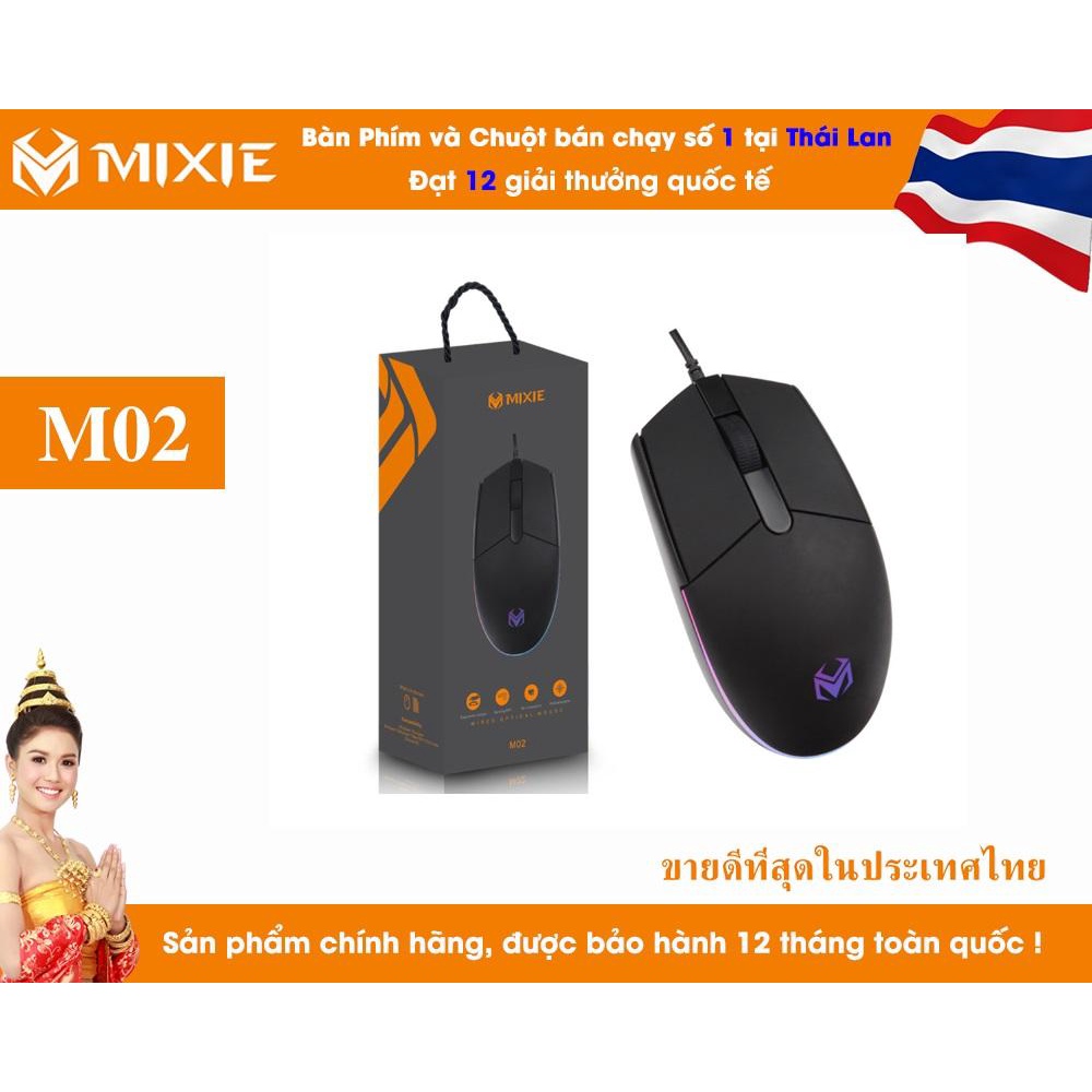 CHUỘT CÓ DÂY USB MIXIE M01,M02 CHÍNH HÃNG_SIÊU BỀN_BẢO HÀNH 12 THÁNG