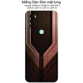 Dán skin mặt lưng Vsmart  STAR 5 / STAR 3 / ACTIVE 3 / LIVE 4 / JOY 4 / JOY 3 / JOY 3+ Chống trầy xước...