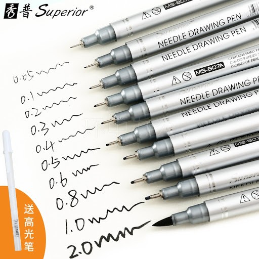 Bút line đi nét SUPERIOR kháng nước