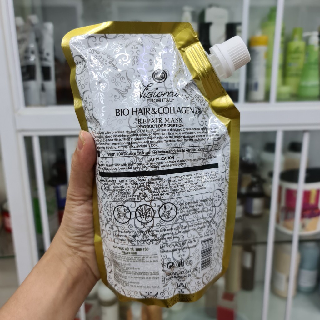 HẤP VALENTION BIO HAIR COLLAGEN 2X 500ML