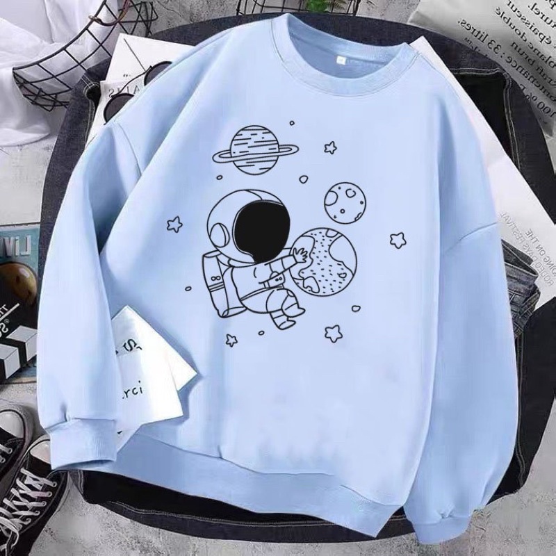 ÁO SWEATER NAM NỮ UNISEX PHI HÀNH GIA ÔM TRÁI ĐẤT,VẢI NỈ SIZE 40-70kg