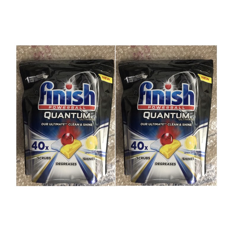 Viên rửa chén bát cao cấp Finish Quantum Max - Ultimate 80v (Hàng Đức)