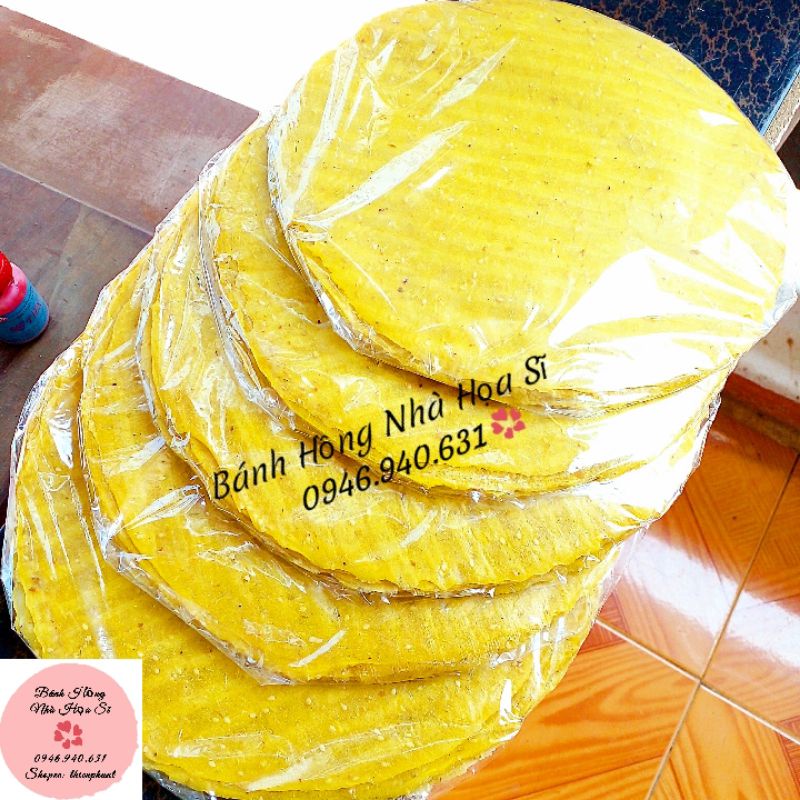 Combo SỈ 10 bịch(100 cái) Bánh tráng khoai lang sữa Bình Định.
