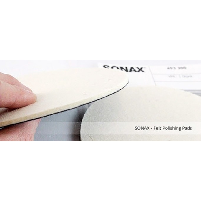 Phớt nỉ Đánh Bóng Xóa Xước Làm Trong Kính Ô Tô Sonax Felt Pad 127mm