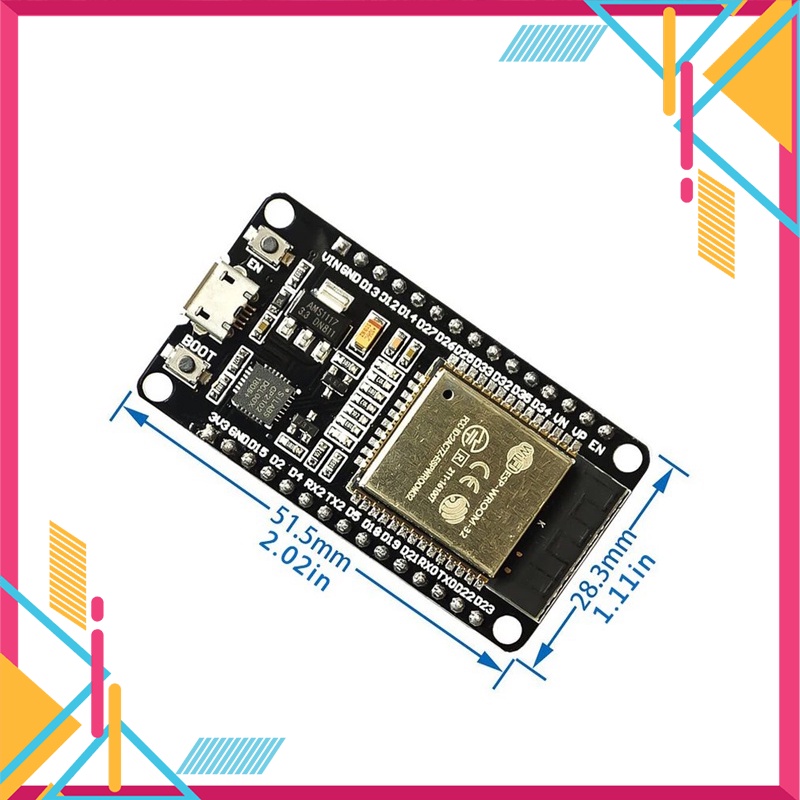 ESP-32 WIFI + Bluetooth 2 trong 1 CPU lõi kép tiêu thụ điện năng thấp ESP32