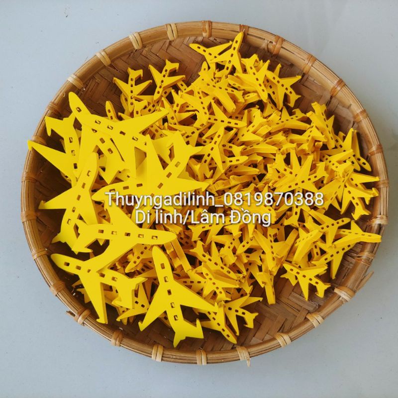 Lô tô toán hình máy bay mút xốp 5ly mầm non.