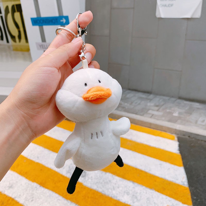 Móc Khóa Hình Chú Vịt Nhồi Bông Đáng Yêu