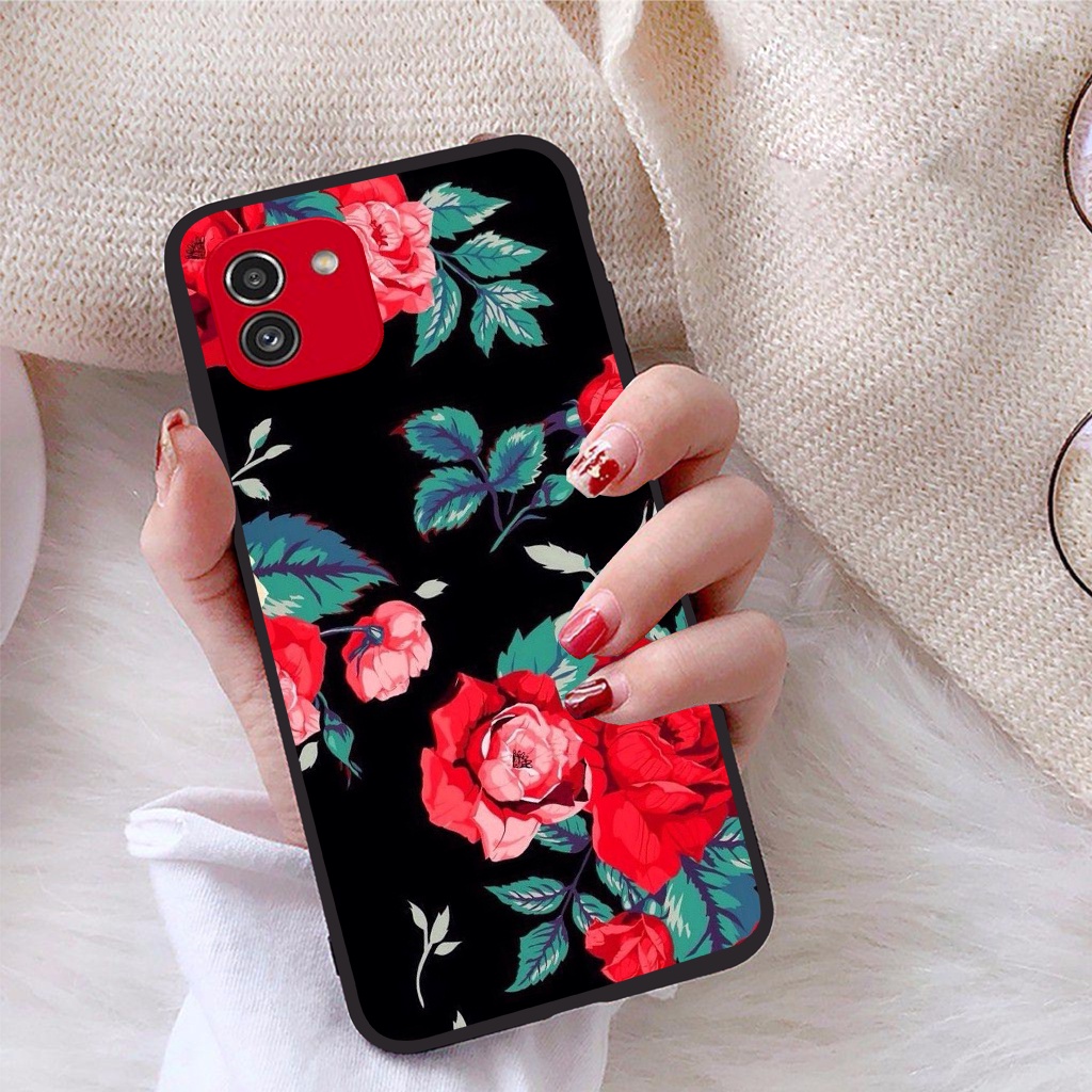 Ốp lưng Samsung Galaxy A03 viền dẻo TPU BST Hoạ Tiết Hoa